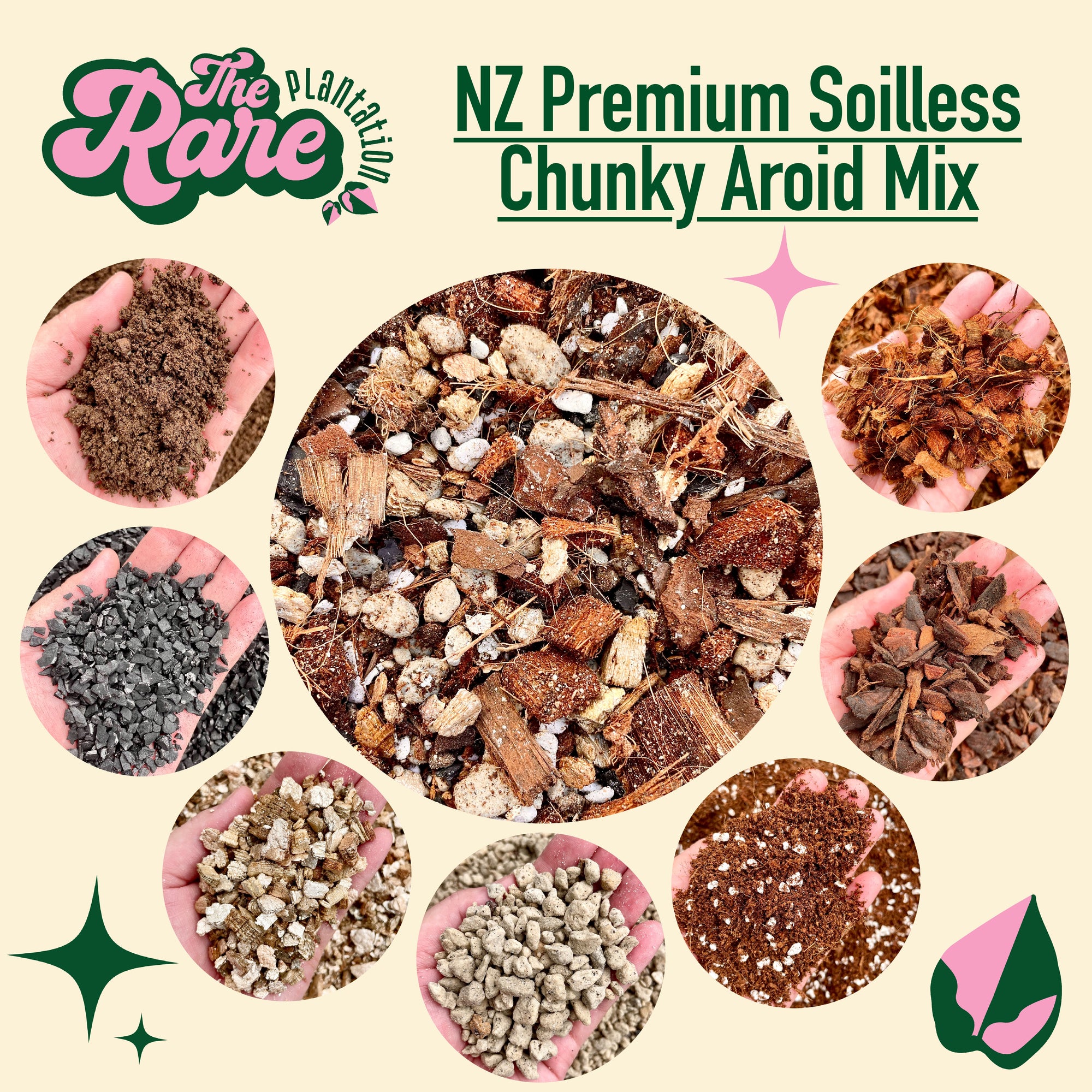 NZ Premium Soilless Chunky Aroid Mix