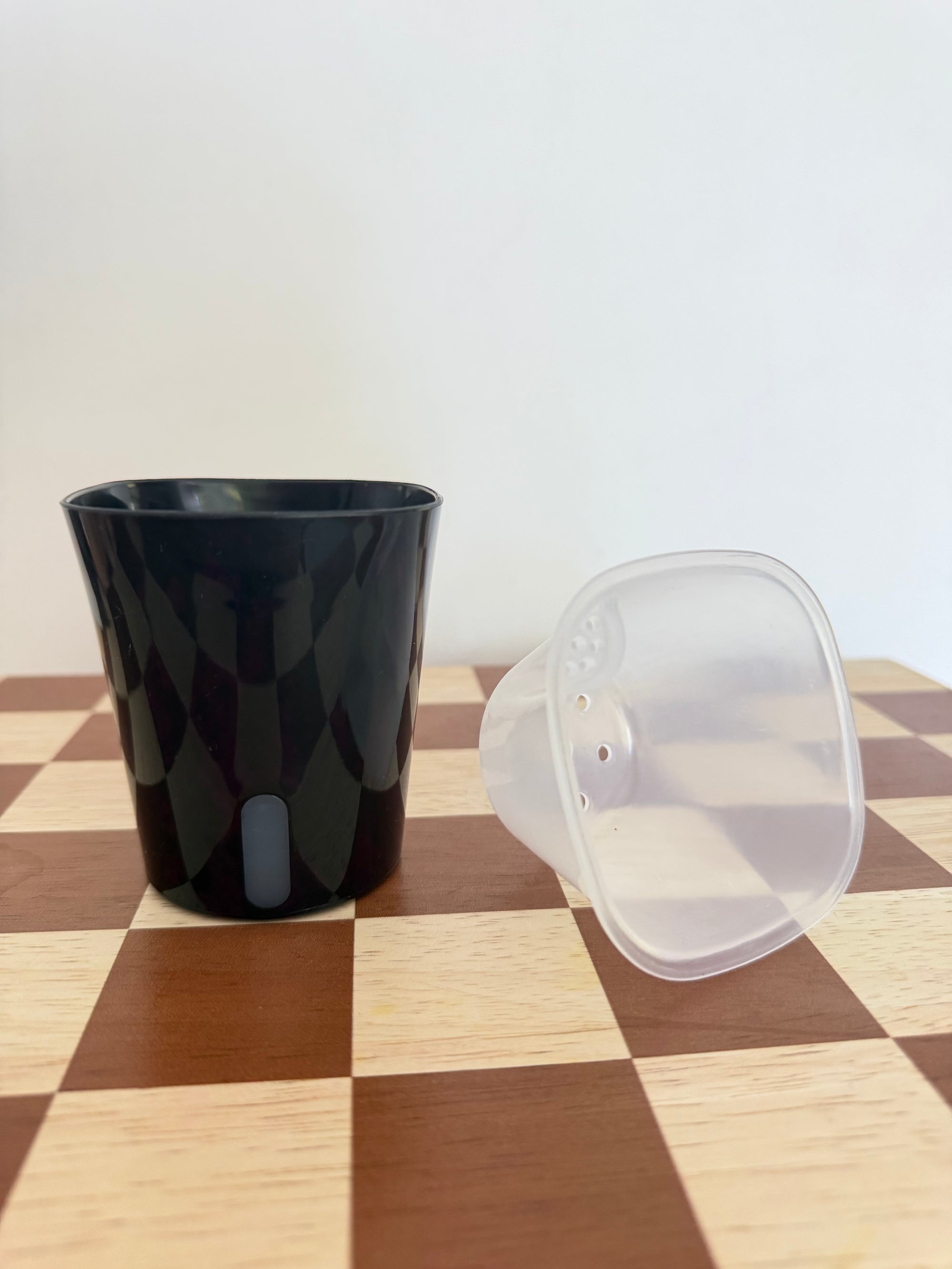 Black Self Watering Pot- 7.5cm